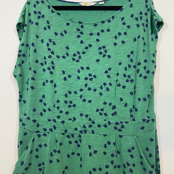 Boden Green Floral pattern dress US 16/18R - Picture 7 of 14